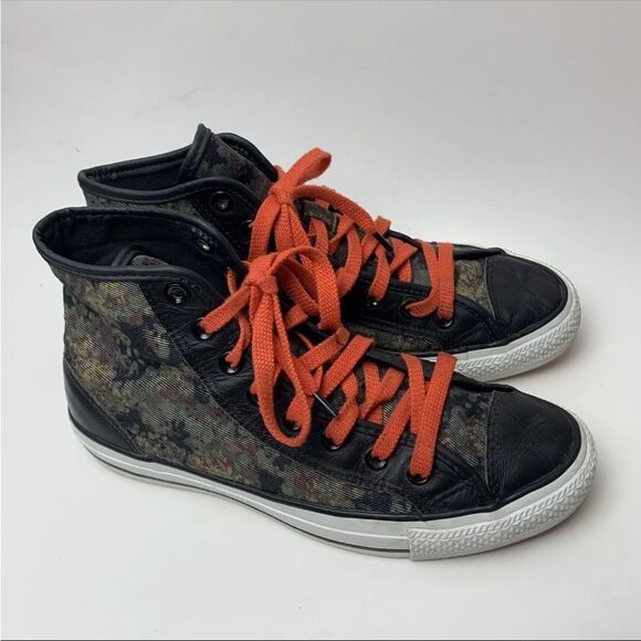 Converse All Star Overlay Hi Top Cactus/Black Sneaker Shoes 146461C M 7 Women 9 - Picture 2 of 9